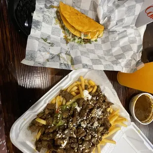 Carne asada fries (Lrg)