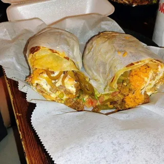 Fajitas burrito