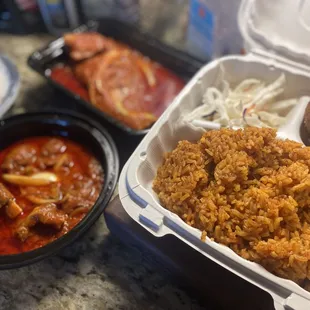 a meal in a container