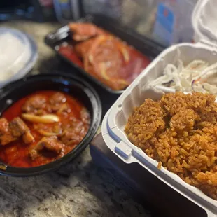 a meal in a container