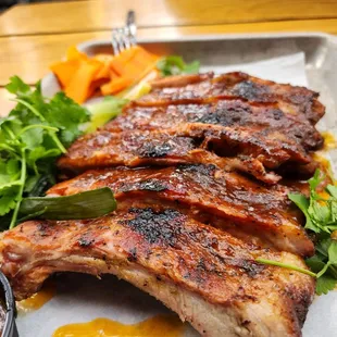 Smoked Baby Back Duroc Pork Ribs