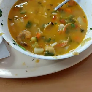 No la recomiendo. Verdura finamente picada