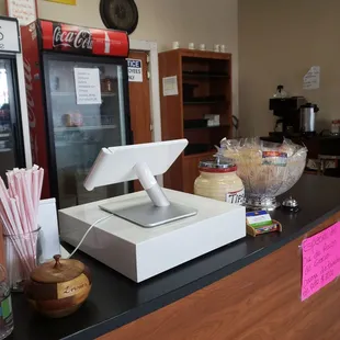 a counter with a counter top
