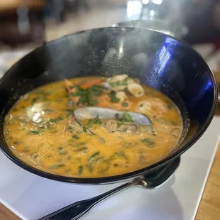 Sopa de Mariscos  con crema