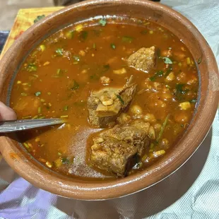 Generous portion of  Pozole