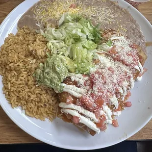 chimichanga plate