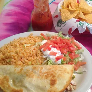 Their Chicken Quesadilla