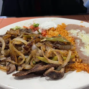 Lunch fajitas