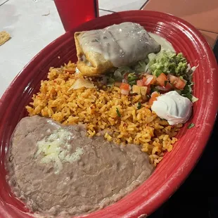 Chimichanga dinner