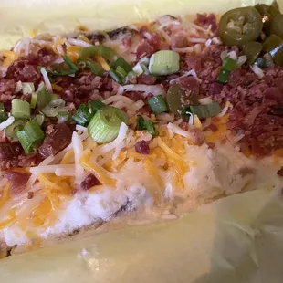 Bacon baked potato