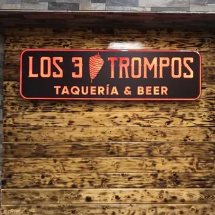 the entrance to the restaurant