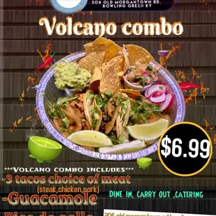 Volcano combo $6.99