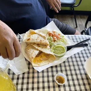 Carnitas quesadilla
