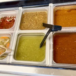 Fresh salsa bar