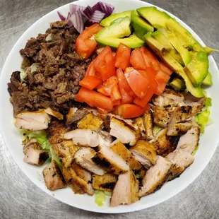 Jalisco Salad with Asada &amp; Grilled Chicken