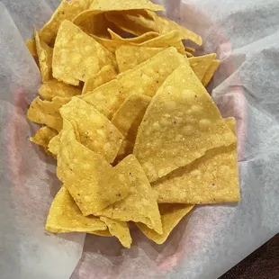 a basket of tortillas