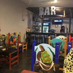 tables and chairs