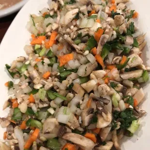 Mushroom &quot;Sauce&quot; not on the menu, but super tasty. Spicy!!