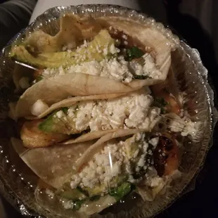 Pineapple shrimp tacos