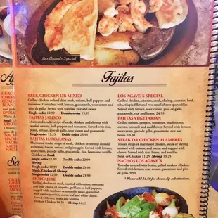 Menu page