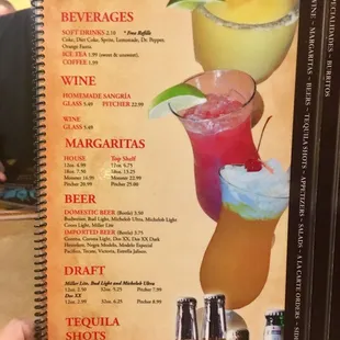Drinks page