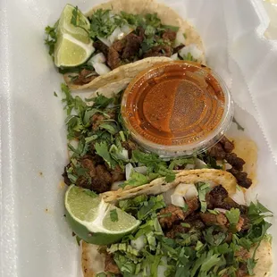 Carne asada street tacos