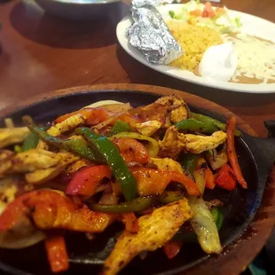 Chicken fajitas