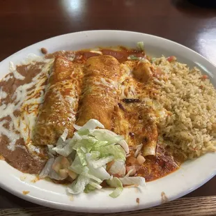 Enchilada plate