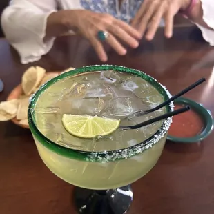 Fantastic margarita w chips n salsa