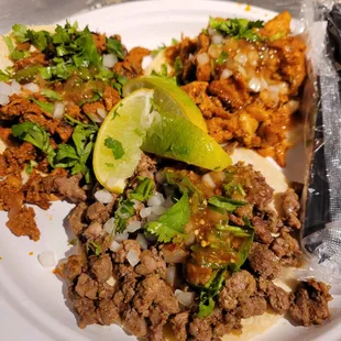 a plate of mexican food