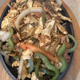 Chicken fajitas