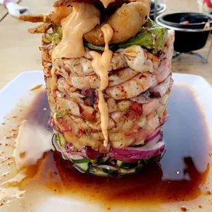 Shrimp tower