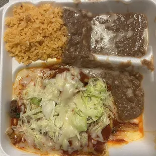 Beef Enchiladas plate