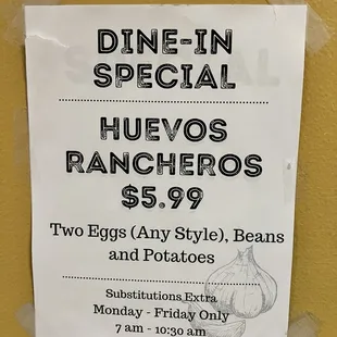 Specials!