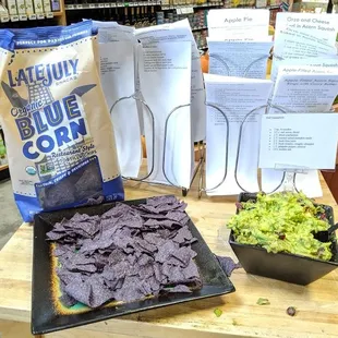 Los Alamos Cooperative Market guacamole sample stand and recipes