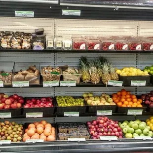 Los Alamos Cooperative Market fruits and mushrooms