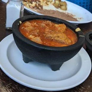 a large bowl of chili