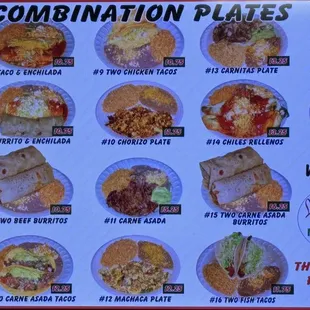 Menus taken on 11/17/23