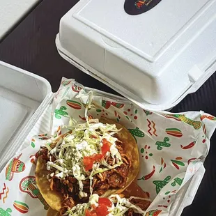 Chicken Tinga tostadas