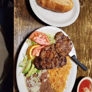 Carne asada plate..