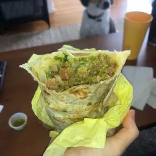 Carne asada burrito