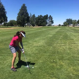 Nice and wide fairways for us beginners.