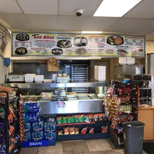 a view of the food counter