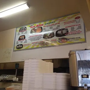 a menu for a mexican restaurant