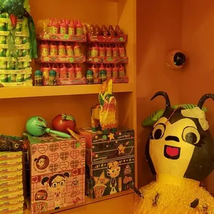 a display of toys in a store