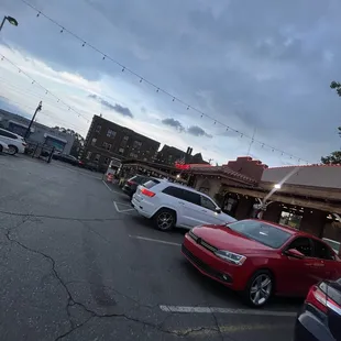 cars parked in a parking lot