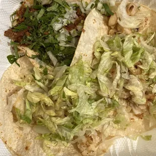 Two Fish Tacos and one pastor