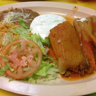 Veggie Tamales Plate