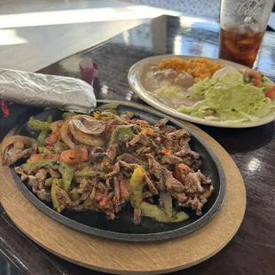 Steak fajitas