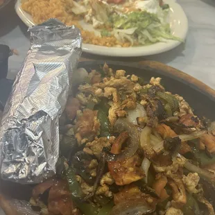Chicken fajitas